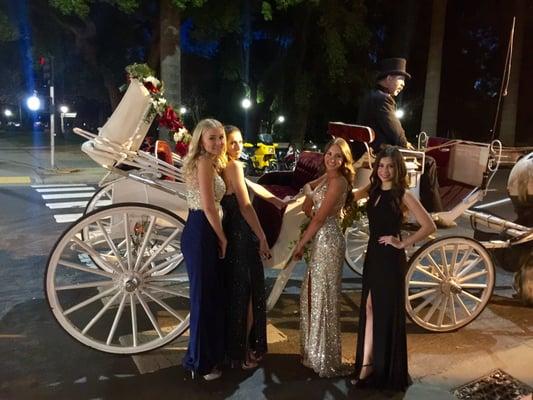 Carriage ride to Prom!