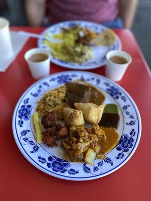 Selection from the $13 lunch buffet, in this economy?! Samosas and chai alone worth the price!