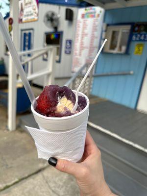 King Cake + Candy Apple - Ice Cream Stuffed !