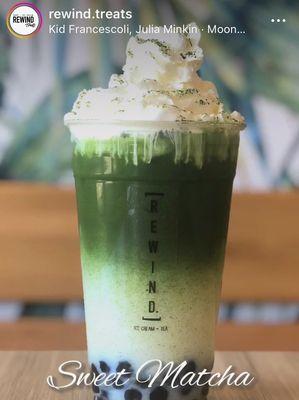 Matcha latte in the past