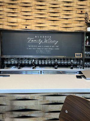 Tasting room bar