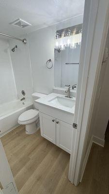 Remodeled bathroom