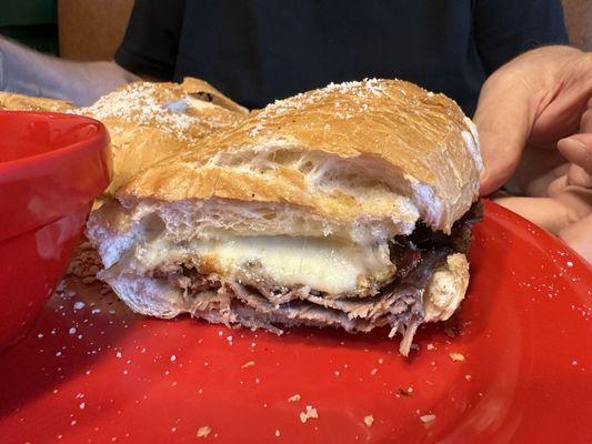 Philly Steak and Cheese with Marinara and Au Jus