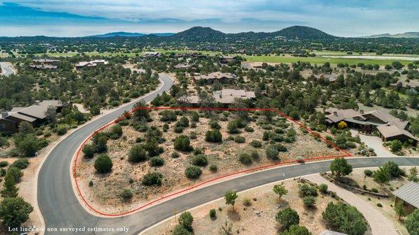 This beautiful .87 acre lot with glorious views in a private golf community is available for Sale.