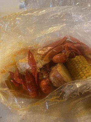 Crawfish Snow Crab Legs and Crawfish Combo