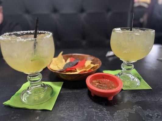 Traditional margaritas. Strong & delicious!