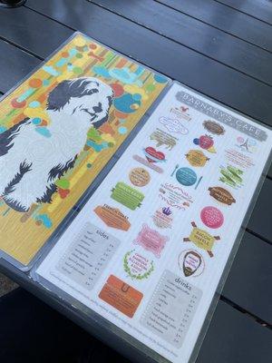 What a cute menu! Whoever designed it