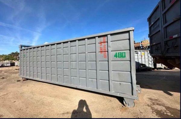 The dumpster's tall sides provide ample space to handle bulky items, heavy debris, and large volumes of waste.