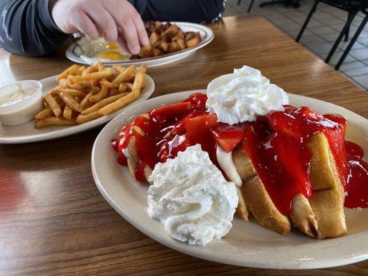 Strawberry cheesecake French toast