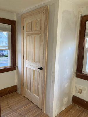 Closet Framing, Drywall, Door Install, Trim, Electrical