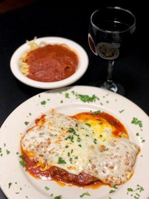 Chicken Parm dinner entree