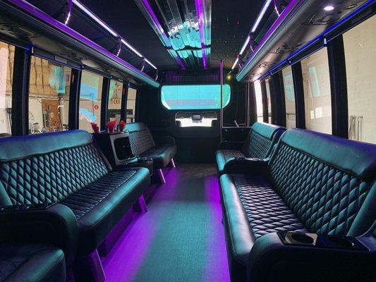 2018 Party Bus Interior