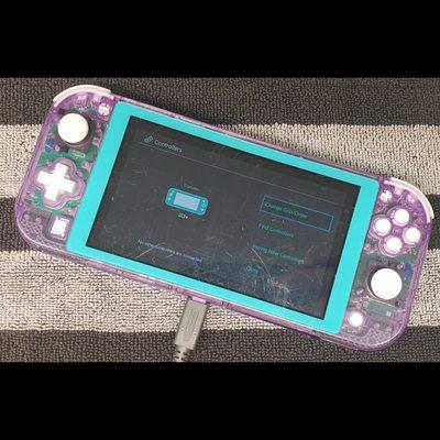 Nintendo Switch Lite - Customer Repair with Custom clear purple shell.