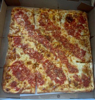 Brooklyn Sicilian Thin Crust Square Pizza