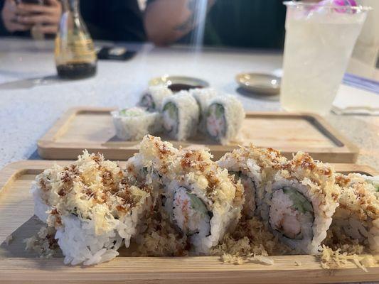 Crunchy Roll and California Roll