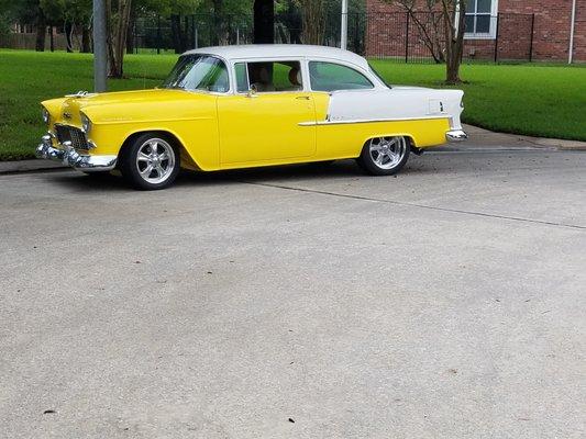 Robs 1955 chevy  flow master 40 series