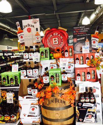 Fall Jim Beam display