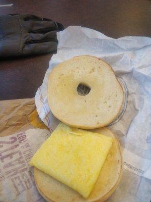 Steak, Egg and Cheese Bagel as envisioned by McDonalds.