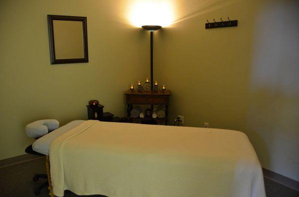 Massage therapy room