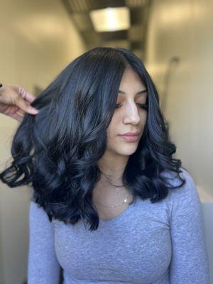 JET BLACK HAIRCOLOR TRANSFORMATION