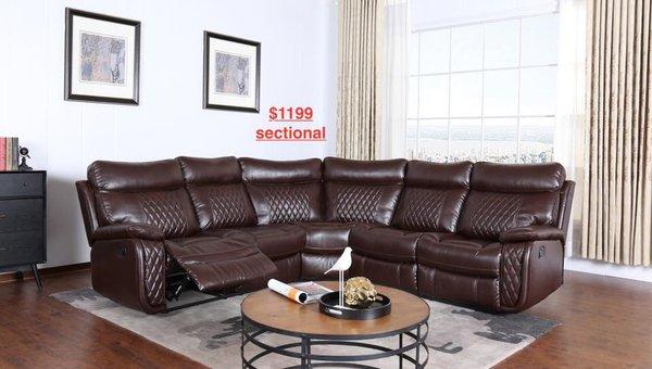 Sectional 
$0 down payment 
To apply.  https://approve.me/s/countryfurniture/81505#/marketing