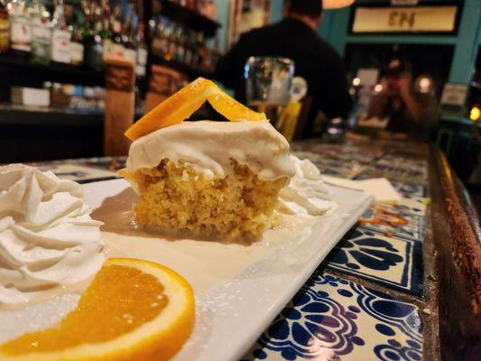 Orange cream tres leches