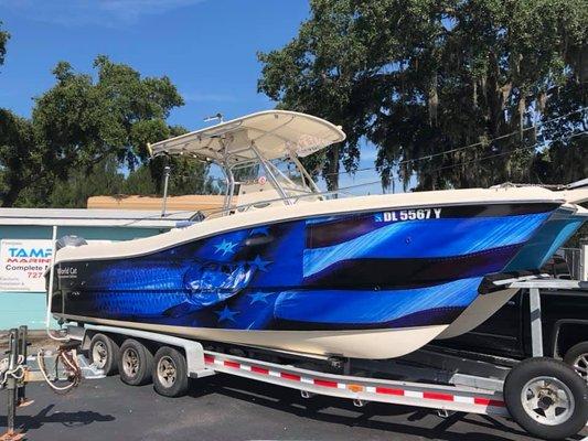 Custom Boat Wraps!