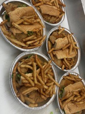 Catering is available and individualy prepared and packaged! Find a location near you by visiting website: pizza-wings.com