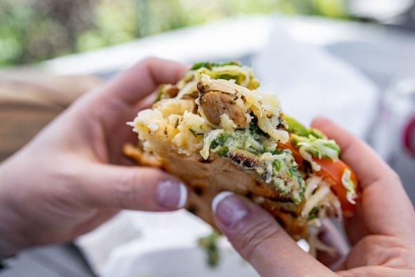 Chimichurri Chicken Arepa ($9.43)