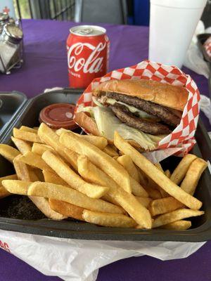 Double Cheeseburger Combo. $17