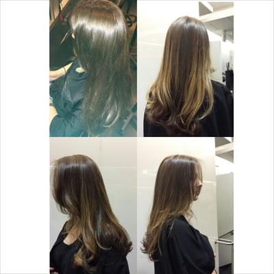 Natural golden highlight done by Colorist Hitomi 
#sombre #ombre