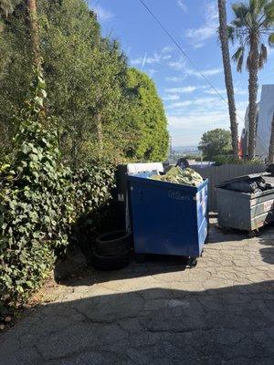 Dumpster area