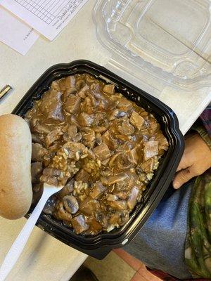 Beef tips and mushrooms can't wait to try it!