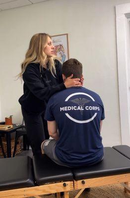 Seated neck adjustments available by request