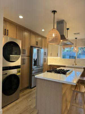 Here is our new kitchen with all the details Island Chic style . Thank You Angel , Jose Tech Master Construction