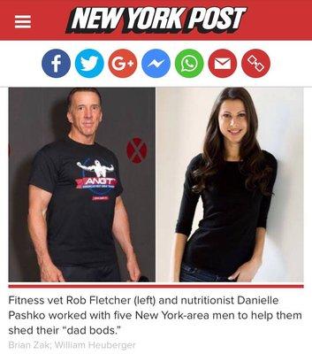 Helping men shed their "Dad Bods" for the NY Post