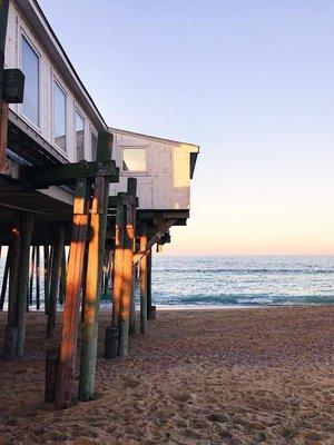 The Kitty Hawk Pier at sunset