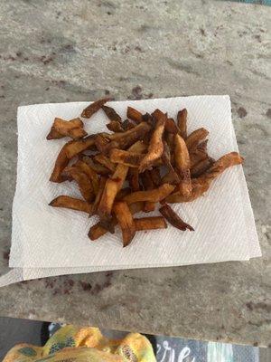 Soggy over cooked fries