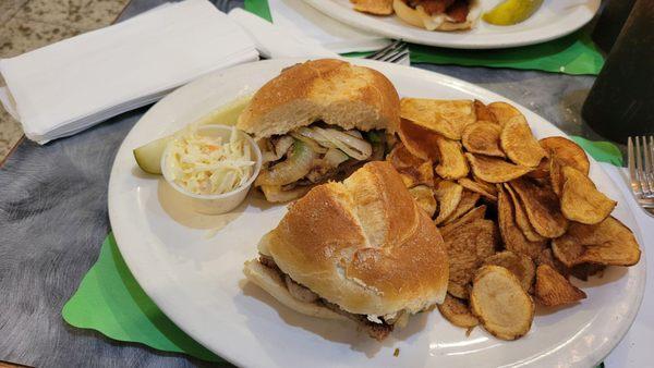 Portuguese steak sandwich