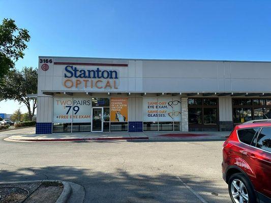 Storefront at Stanton Optical Store San Antonio TX 78223