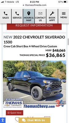 Thomas Chevrolet, Inc