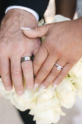 My wedding nails from July 2024