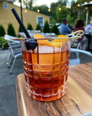 Maple bourbon old fashioned