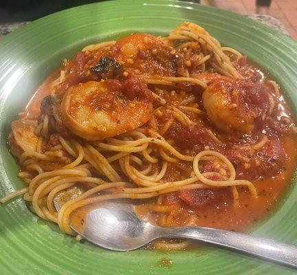 Shrimp pasta