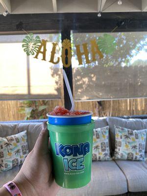 Color changing cup and $3 for a shaved ice refill. Perfect for the 100+ degree weather!