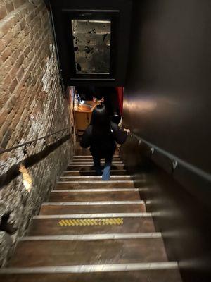 Walkway down to the speakeasy