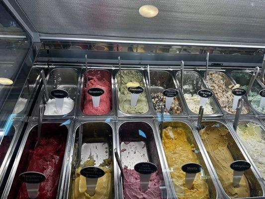 Gelato flavors