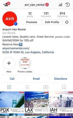 Instagram: avr_van_rental