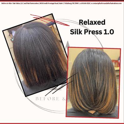 Silk Press (Relaxed Hair)