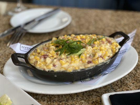 Roasted Creamed Corn Pancetta